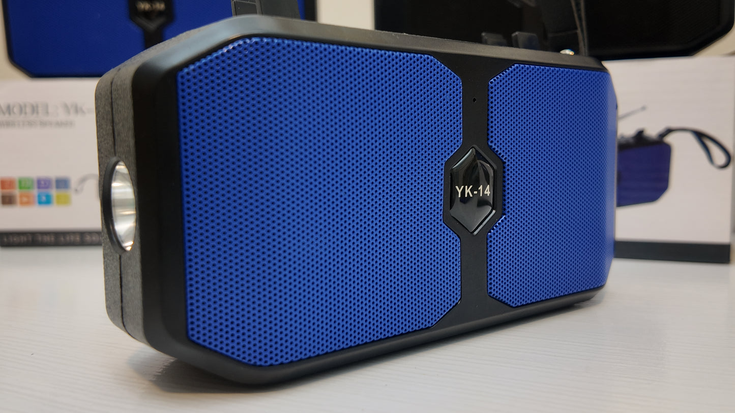 Parlante Solar Bluetooth Linterna Radio Fm