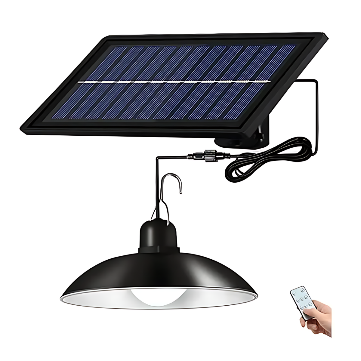 Lámpara Luz Colgante Para interior o exterior, Panel solar.