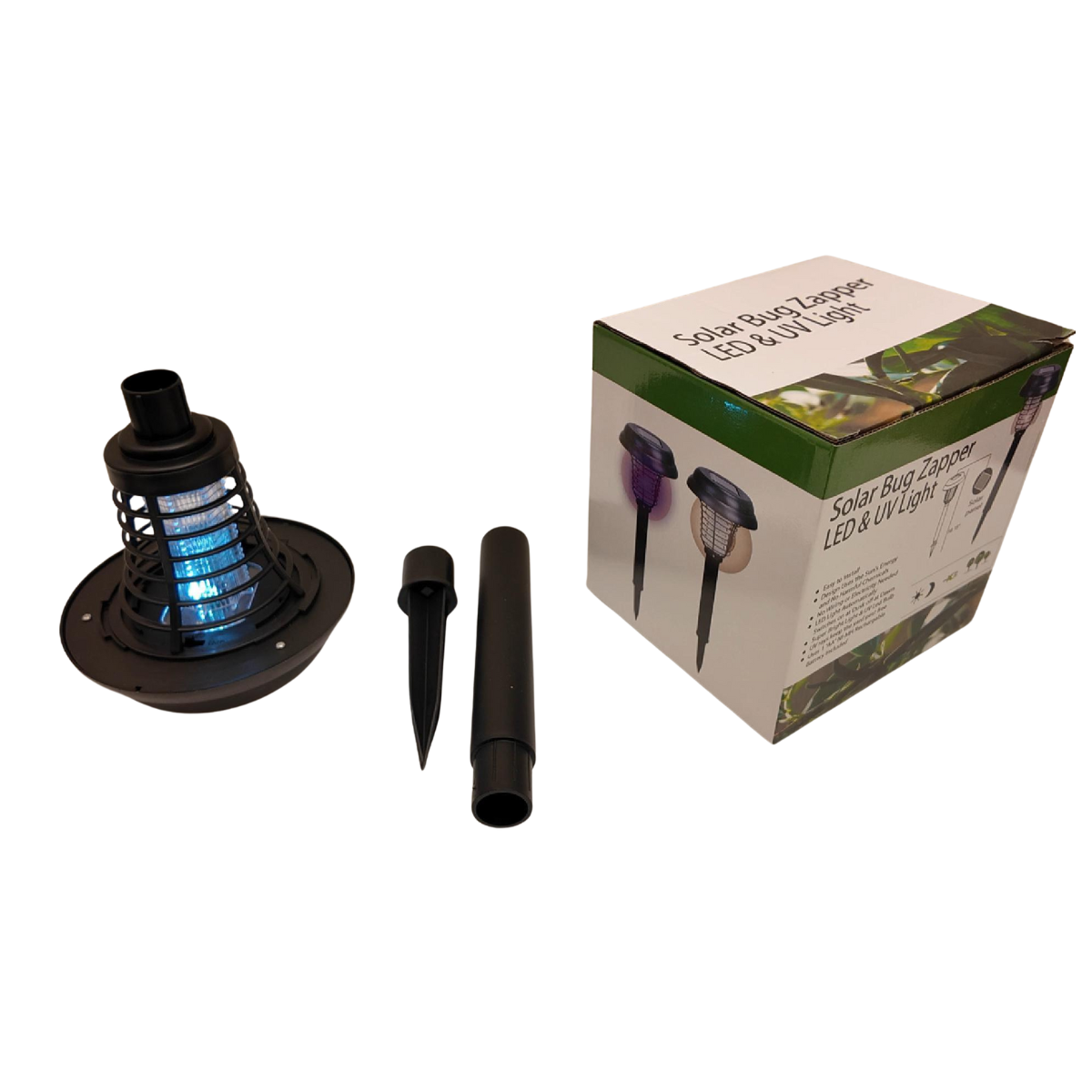 Lámpara Solar Tipo Estaca Exterior - Mata Mosquito para Jardín