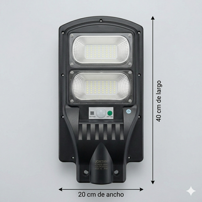 Luminaria Solar 100W Foco - Sensor de Movimiento y Control Remoto - IP66 Impermeable