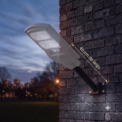 Luminaria Solar 100W Foco - Sensor de Movimiento y Control Remoto - IP66 Impermeable