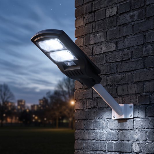 Luminaria Solar 100W Foco - Sensor de Movimiento y Control Remoto - IP66 Impermeable