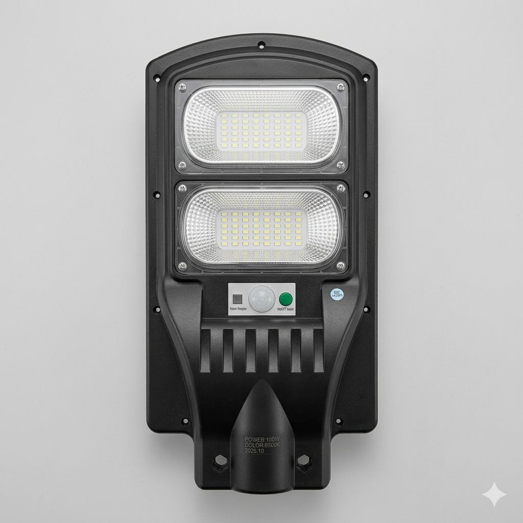 Foco solar, Lampara solar, Luminaria Solar 100w