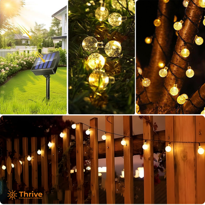 Guirnalda Led Solar 6 Metros 30 Luces 8 Funciones