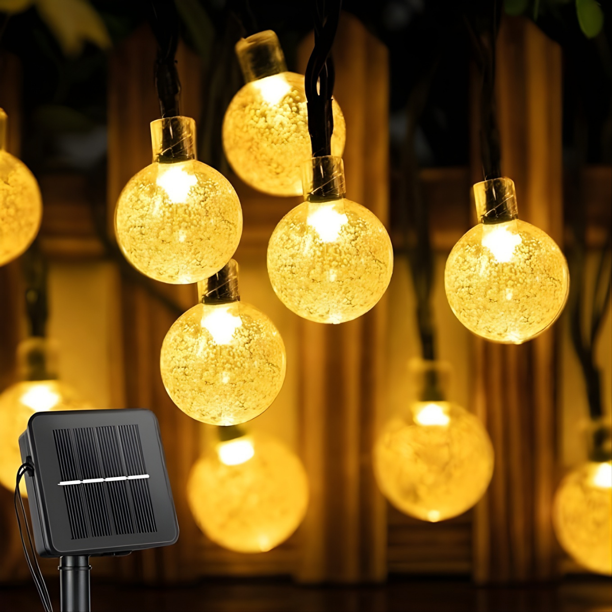 Guirnalda solar LED 8 funciones para terraza exterior - Thrive