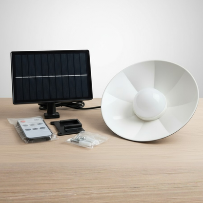 Lámpara Solar Colgante LED para Interior o Exterior con Panel Solar