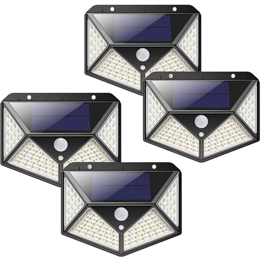 Luz Solar 100 Led - Pack 4 unidades