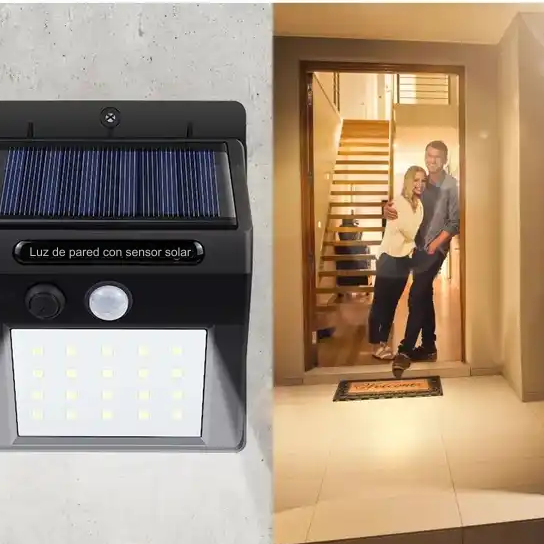 Farol Solar 30 Led con Detector de Movimiento - PACK x4