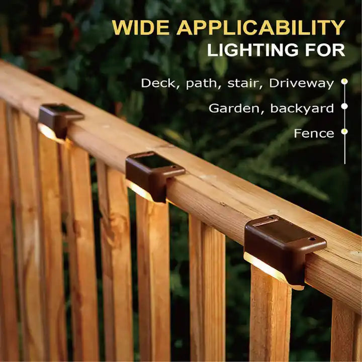 Luz Solar Led (x4) - Escalera, Deck, Terraza, Balcón.