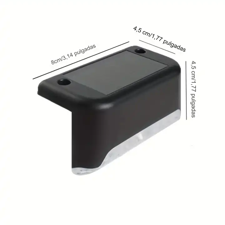 Luz Solar Led (x4) - Escalera, Deck, Terraza, Balcón.