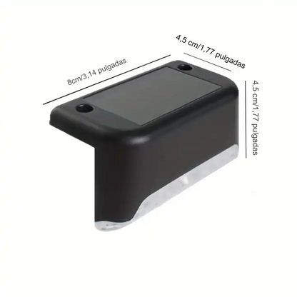 Luz Solar Led (x4) - Escalera, Deck, Terraza, Balcón.