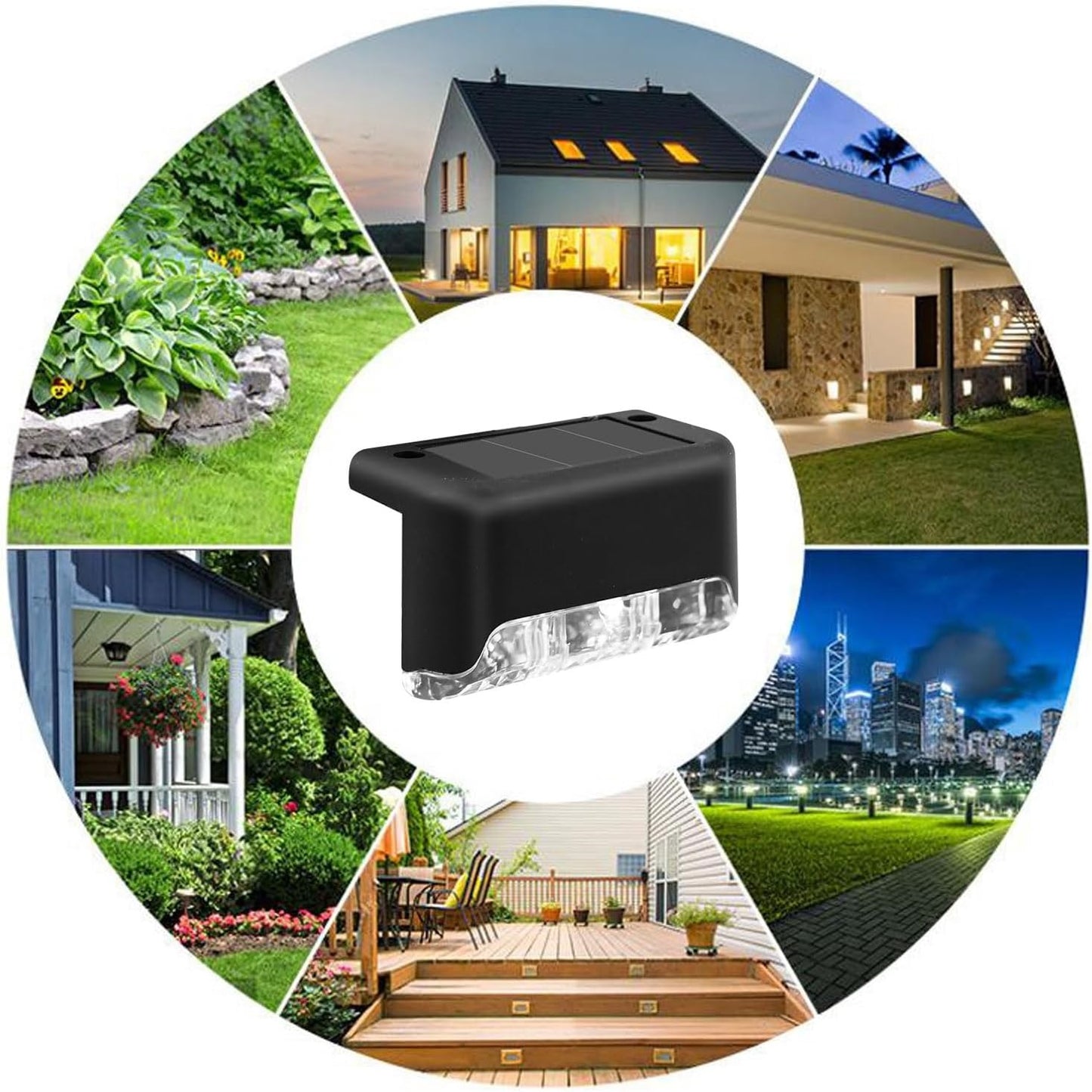 Luz Solar Led (x4) - Escalera, Deck, Terraza, Balcón.