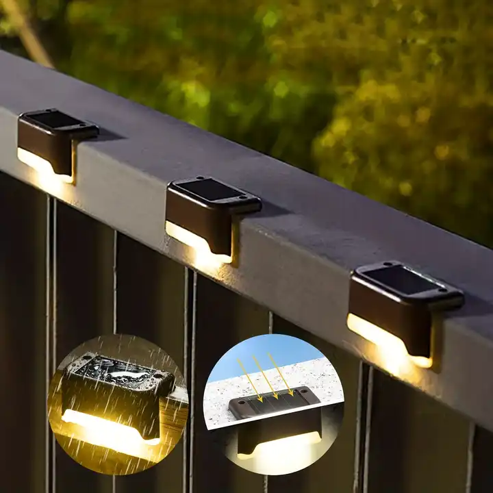 Luz Solar Led (x4) - Escalera, Deck, Terraza, Balcón.