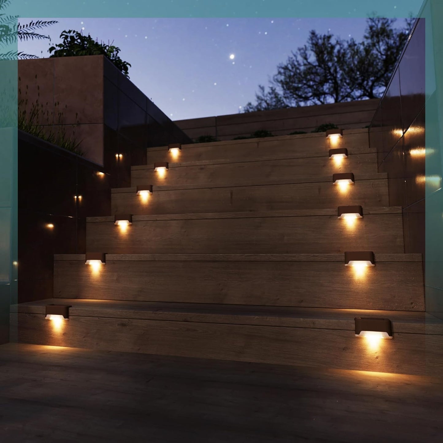 Luz Solar Led (x4) - Escalera, Deck, Terraza, Balcón.