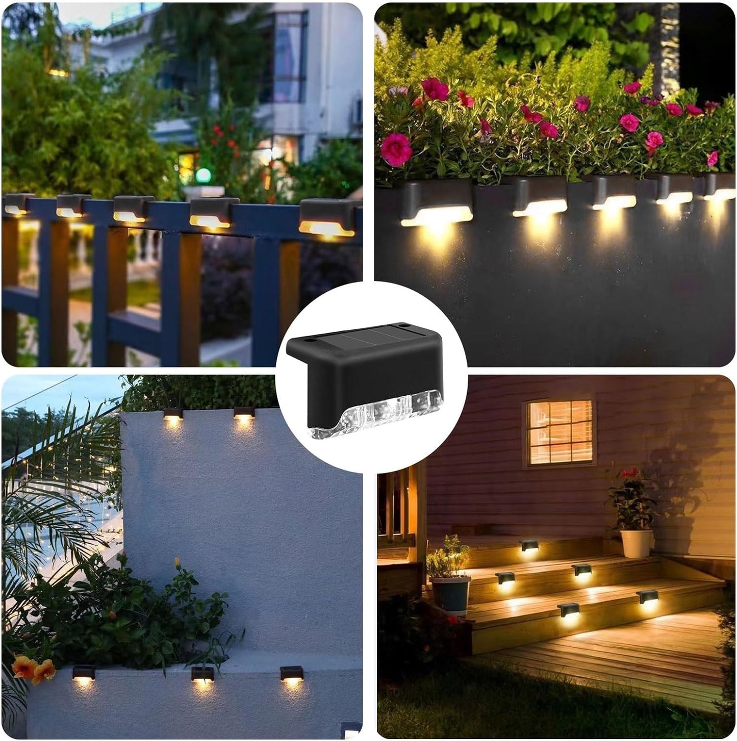 Luz Solar Led (x4) - Escalera, Deck, Terraza, Balcón.