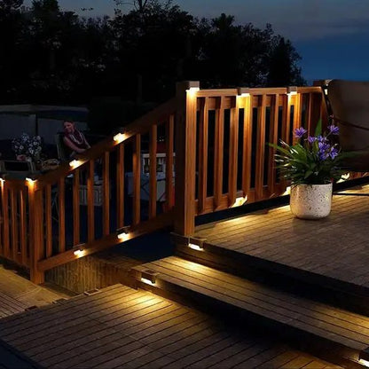 Luz Solar Led (x4) - Escalera, Deck, Terraza, Balcón.