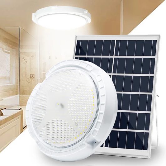 Plafón Solar Led  - Interior y exterior con  Panel